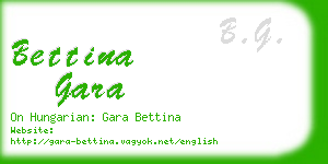 bettina gara business card